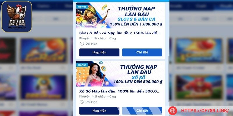 Tân thủ được hưởng phần thưởng chào mừng đặc biệt
